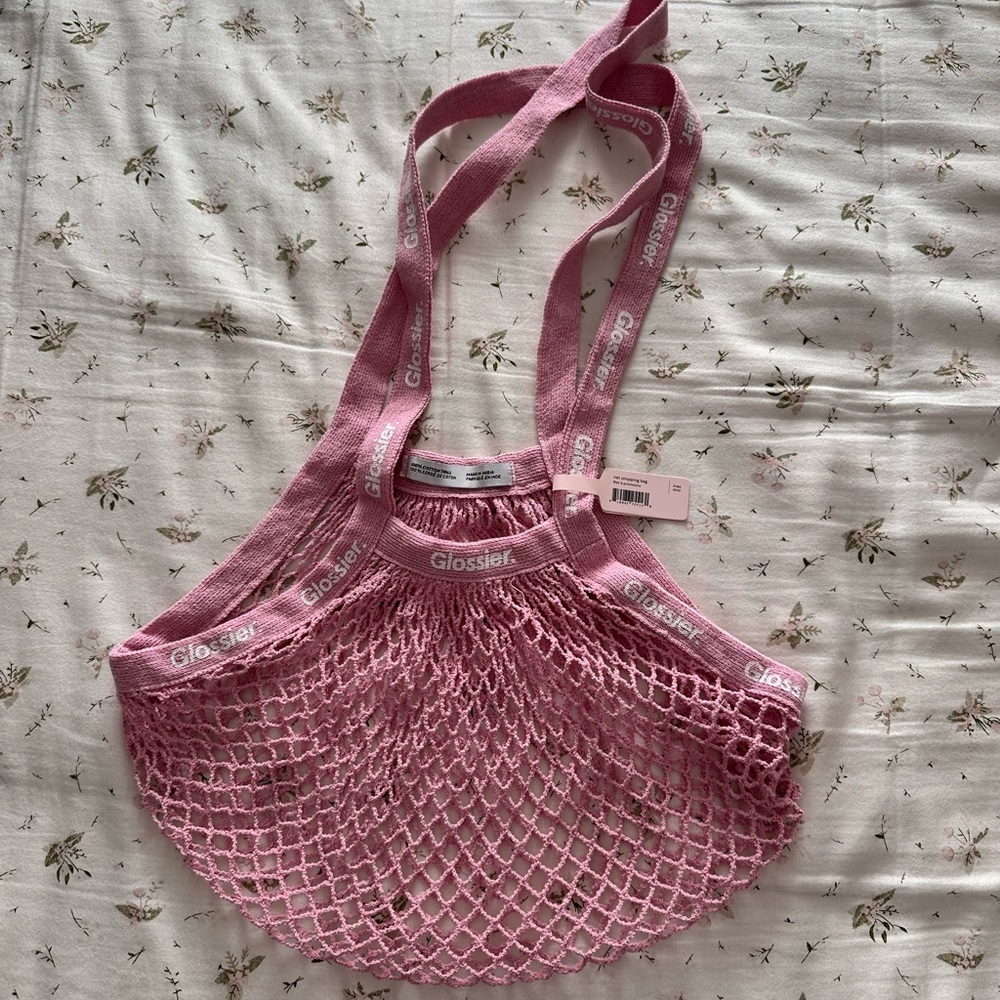Glossier Pink Market Tote Bag